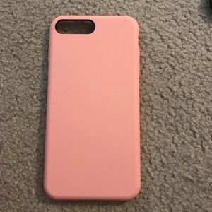 Pink silicone iPhone 7/8 Plus case